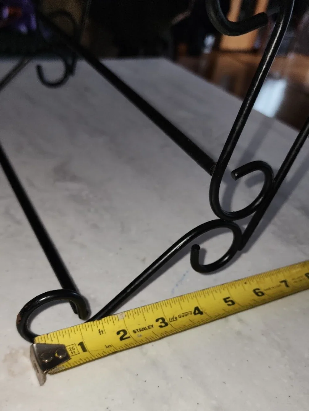 Stanley Black Metal and Natural Wood Wall Display Shelf